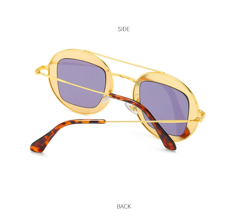 Винтажные Круглые Солнцезащитные очки для женщин и мужчин Модные металлические очки в ретро-стиле розовые солнцезащитные очки женские UV400 Zonnebril Dames