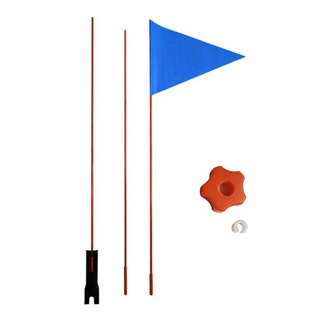 1 Pieces Safety Flag Security Flag Divisible The colorful safety flag makes you safer when driving 1