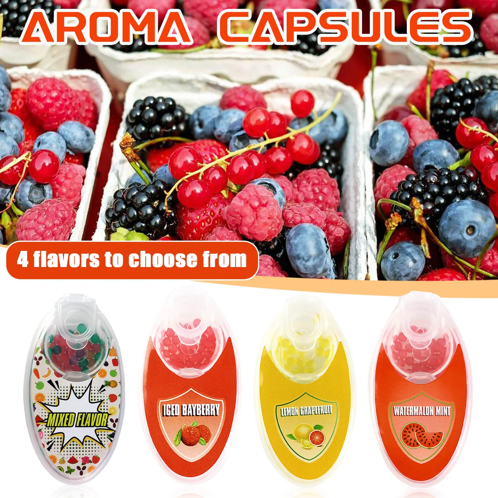 Aroma Capsules Pack Of 100 Diy Click Filter Balls Beads Ball Capsule 6ml Explosion Cigarette | Дом и сад