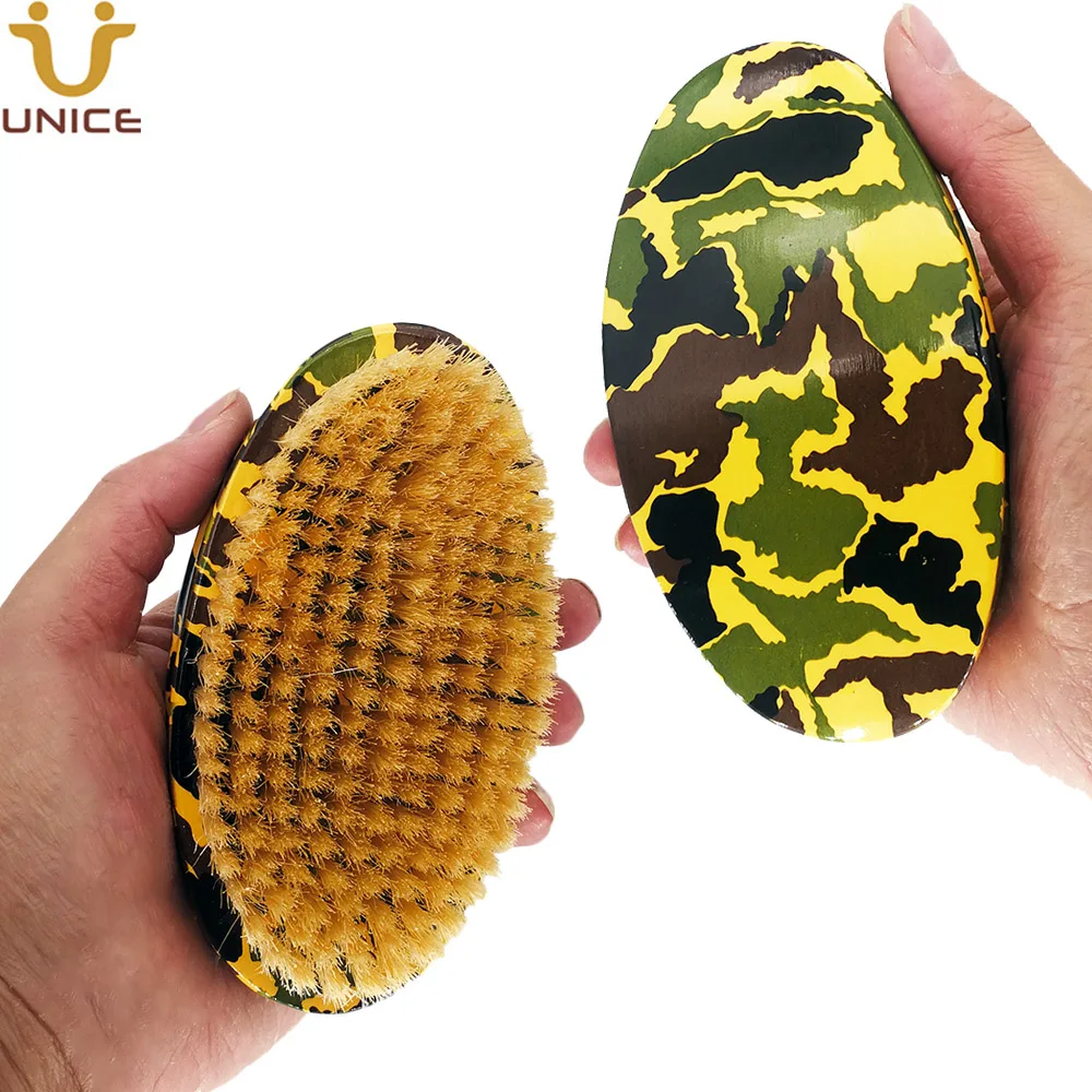 MOQ 100 pcs Custom LOGO Camouflage Curved Handle Premium Beard Brush with Boar Bristle Men Grooming Brush 4k uhd android tv 42 55 65 inch curved tv smart led tv with usb