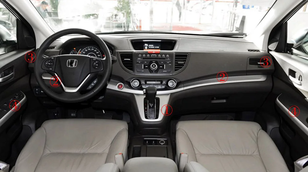Самоклеющиеся автомобильные наклейки из углеродного волокна для Honda CRV 2012-, виниловые автомобильные наклейки и наклейки, аксессуары для стайлинга автомобилей