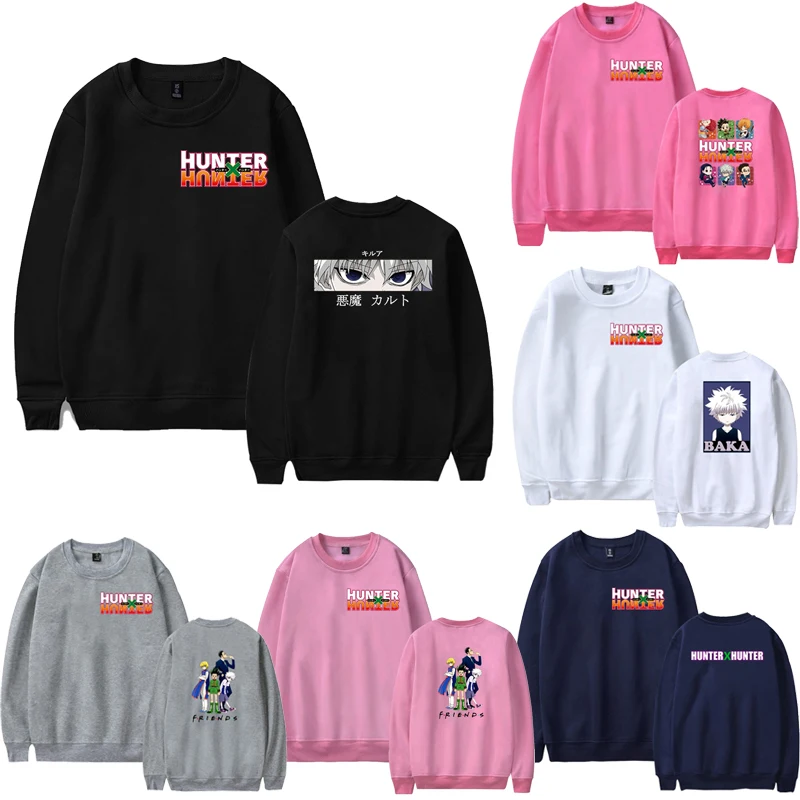 

Autumn Winter Unisex HUNTER X HUNTER Sweatshirt Women O-neck Long Sleeves Pullover Female Hoodie Coat Clothes Casual Sudadera