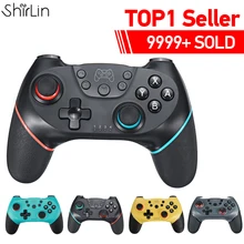 2020 Bluetooth Pro Gamepad para Nintendo switch console Controle de jogos de videogame Controle USB Joystick N-Switch NS-Switch Pro NS Mini Gamepad sem fio com alça de 6 eixos