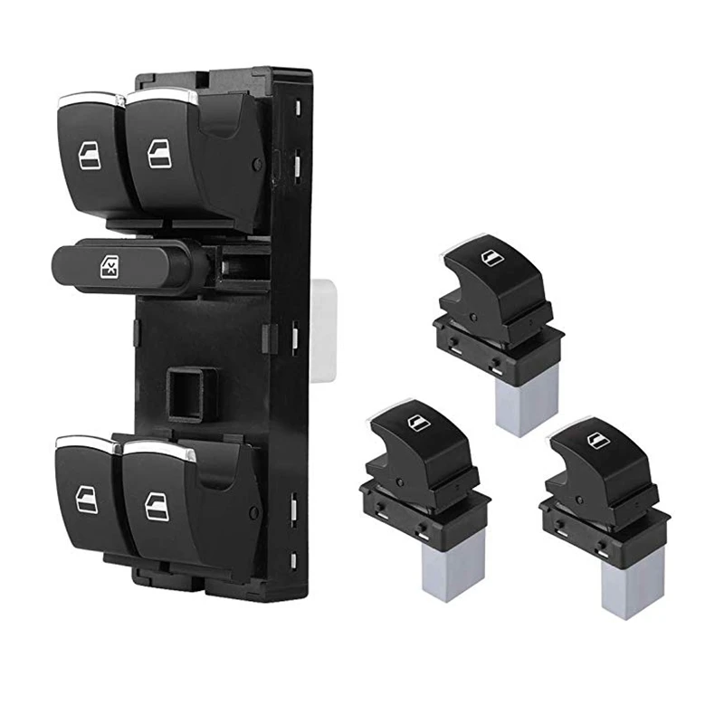 4Pcs Power Window Control Switch Button Set for Volkswagen Golf MK5 6 Jetta Passat B6 Tiguan Rabbit Touran 5ND959857 5ND959855