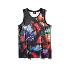 Летний трендовый свободный спортивный жилет для мальчиков в Корейском стиле, футболка без рукавов для фитнеса студенческий жилет с крутой баскетбол