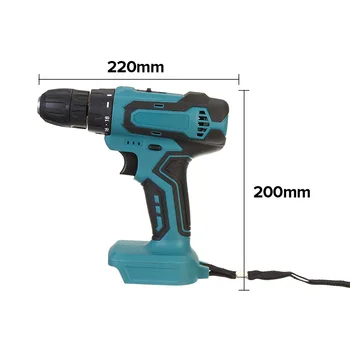 

18-21V 10mm 1380rpm Electric Brushless Cordless Impact Wrench Hand Drill 10mm Chuck 23-48N.m Torque Electric Drill Quick Release