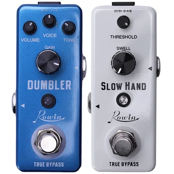 

2Pcs Guitar Effects Durable Slow Hand Effects Pedal True Bypass Design Minimizes Tone Loss - Lef - 326 & Lef-315