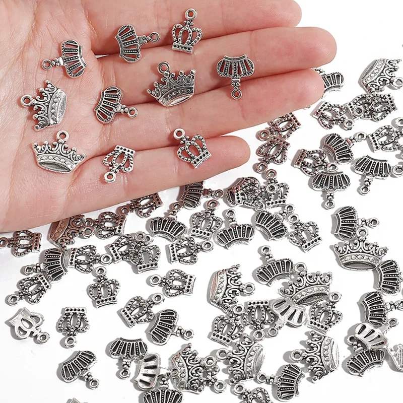 20 шт. DIY ювелирные аксессуары Винтажный серебряный цвет клетка для птиц королева