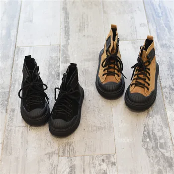 

Japanese Original Accommodation Wind Children's Sports Wind Boots Girls' Leisure Martin Boots Boys' Plush Thickened Sneakers