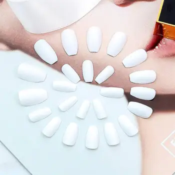 

2 Sets Frosted Nail Art Sticker Fake Nail Sticker Women Girls Nail Art Decals Ornament Manicure Decoration(24pcs/Set)