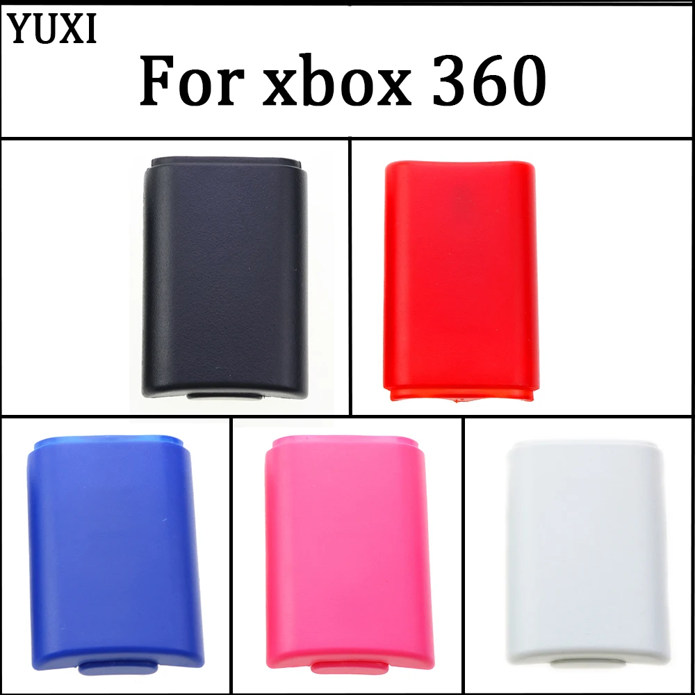 Yuxi 2 Pezzi Per Xbox 360 Custodia Batteria Controller Wireless Coperchio Batteria Ricaricabile Per Controller Xbox 360 Con Adesivo