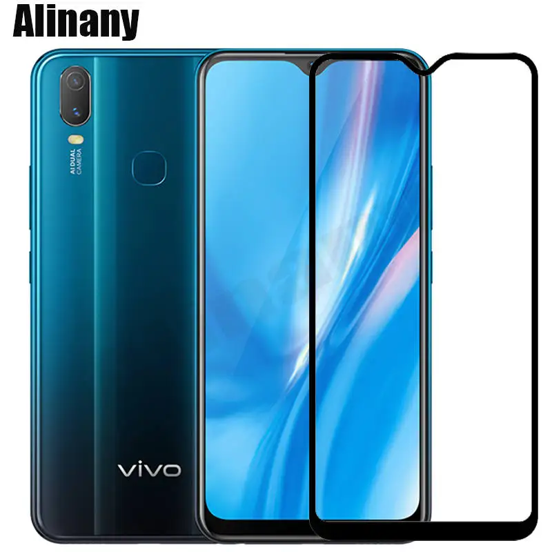 Vivo Y11 Y12 2019 закаленное стекло полная защита экрана Y 11 VivoY11 VivoY12 защитная