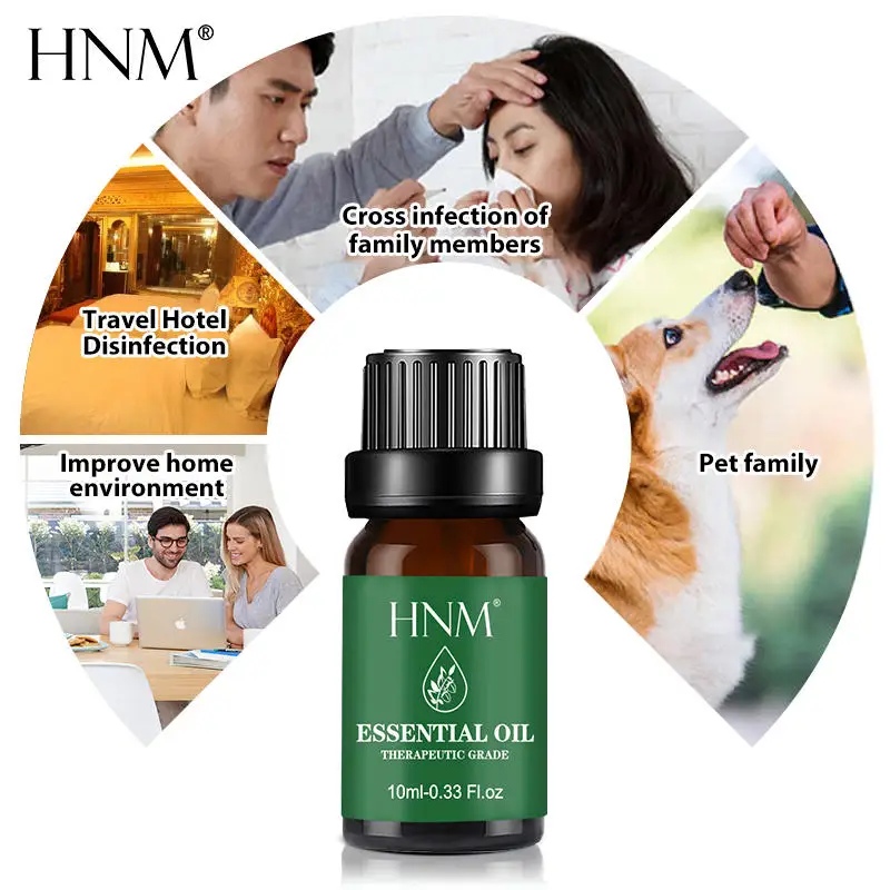 HNM ваниль 10 мл чистое эфирное масло Ylang Basil Camphor сосновые иглы мандарин Цитронелла