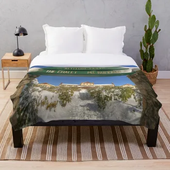 

Soft Blanket for Bed Sherpa Flannel Fleece Blanket Home Travel Sofa Soft Throw Blanket Mount Buffalo Chalet
