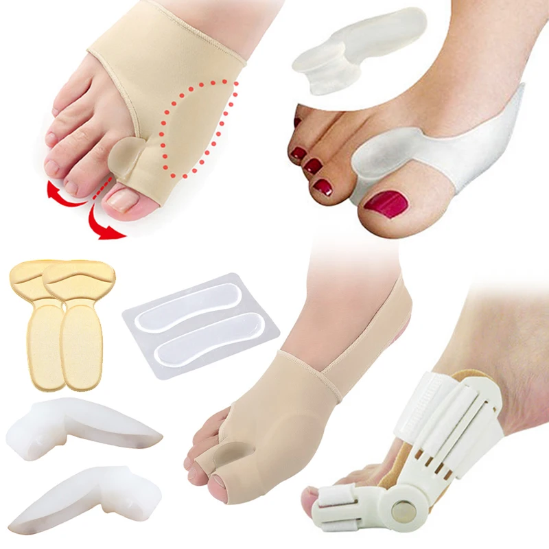 Bunion Splint Big Toe Straightener Corrector Foot Pain Relief Hallux Valgus Correction Pedicure Tools Cushion Pad Foot Care Tool