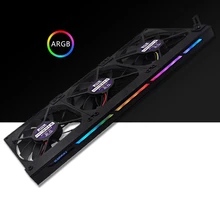 

Graphics Card Cooling Fan 3 x 90mm 3Pin 5V 0.36A Cooler Fan VGA Fan with ARGB Light Strip Support Aura SYNC/MSI Dropshipping