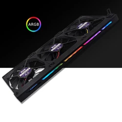 Ventilateur de refroidissement de carte graphique 3x90mm, 3 broches, 5V, 0,36 a, VGA, avec bande lumineuse ARGB, compatible Aura SYNC/MSI, livraison directe 