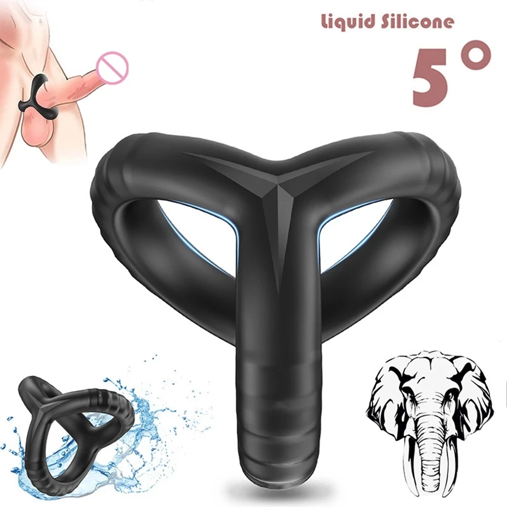 Rooster Delay Ring Couple Resonance Adult Toys For Men Cock Rings To Please Wife Male Masturbation Stimulation Toy Pussy Mouth 2