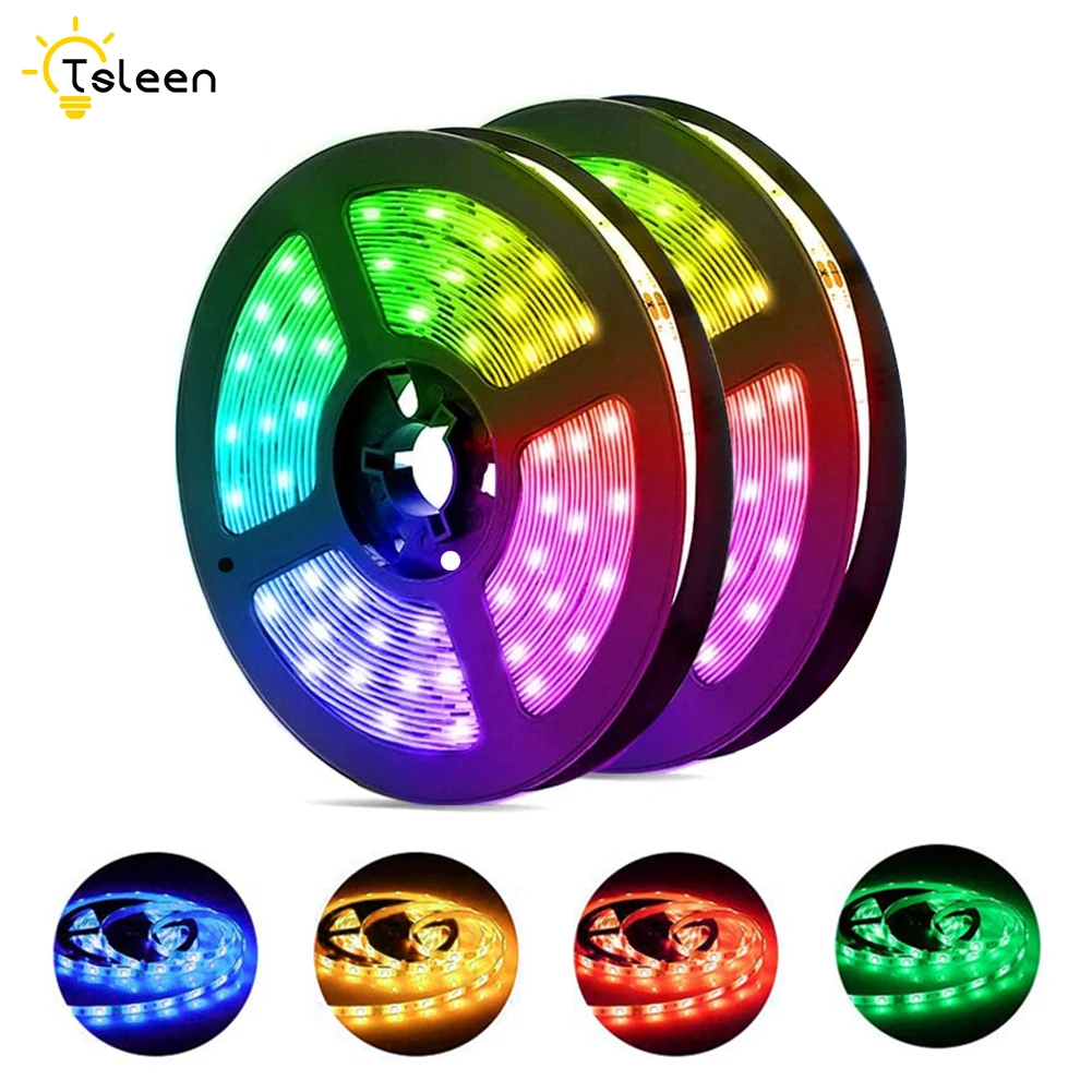 

DC 12 V Volt Strip Led Light tape 3528 RGB Waterproof 5 M 12V DC 60LED/M RGB Led Strip Tape Lamp Diode Flexible TV Backlight
