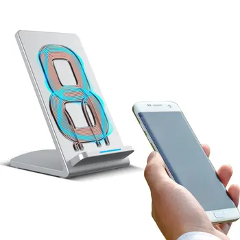 

Silver Wireless Charging Mobile Phone Mobile Vertical Stand 7.5w Perfect Heat Dissipation For Temperature Control Fast Charger