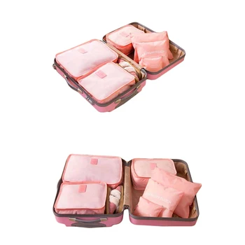 

6 Waterproof Travel Bags Suitcases Clothes Underwear Finishing Bags Travel Storage Bags Clothing Luggage Storage Bag