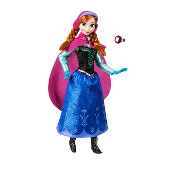 

Original Disney Store Frozen princess Anna Classic princess Doll Figure toys For children Christmas gift