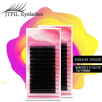 

Faux Mink Individual Eye Lash Eyelashes Extension Lashes Maquiagem Cilios for Professionals Soft Mink Eyelash Extension 12 Rows