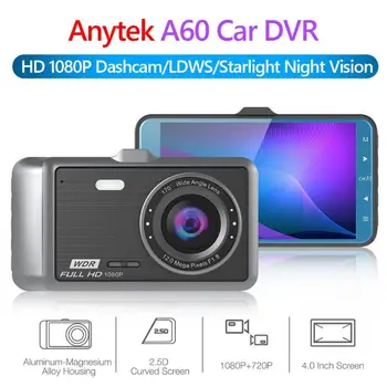 

Anytek A60 Dash Cam Camera 4.0 Inch Driving Recorder G-sensor HD 1080P Video Recorder Starlight Night Vision