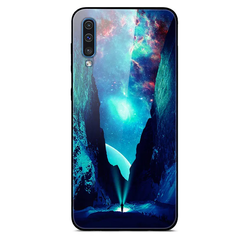 Чехол из закаленного стекла для samsung A50, чехол для samsung Galaxy A50 A505F A505 A 50, Fundas Coque - Цвет: 41