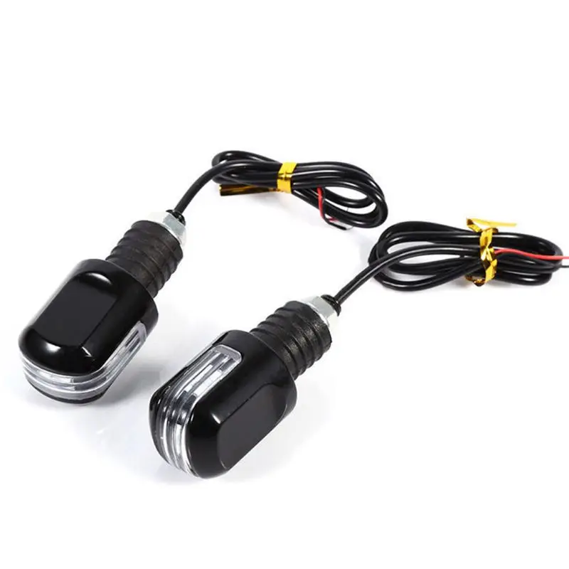 

2 Pcs Motorcycle Turn Signals Lights Universal LED Waterproof Turn Signal Indicator Pilot Lamp Handlebar Mount Repair