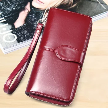 

long wallet for women brands purse money bag new designer high-capacity card holder coin bag female
