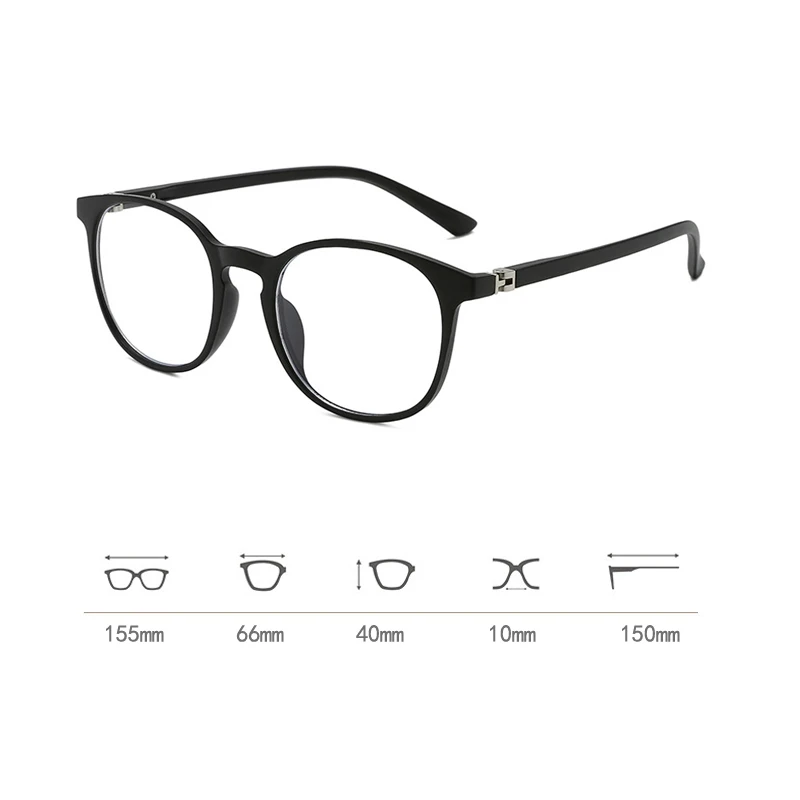 Elbru анти-синий светильник, черная круглая оправа, очки для близорукости, женские и мужские классические оптические оправы, компьютерные очки, очки для близорукости
