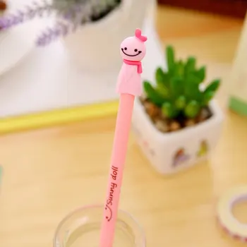 

Small Size Cute Kawaii Cartoon Cat Pen 0.5MM Black Ink Gel Pen Ballpoint Pen for School Writing Office Stationery Supplies