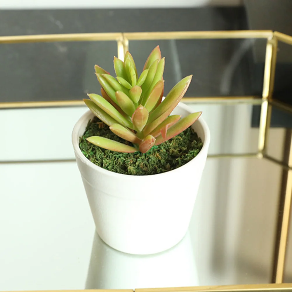 Artificial Green Plants Faux Succulent Cactus Aloe Home Garden DIY Decoration