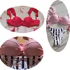 Striped Lace Ruffle Push Up Women Swimsuit Female Swimwear Bra Bikini set Bathing  6