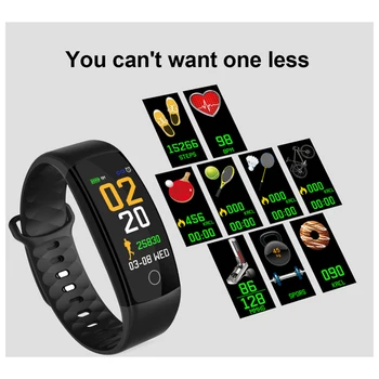 

Sport Fitness Wristband smart Bracelet Men Women smart band Color-screen IP67 Waterproof blood pressure sleep Heart Rate Monitor