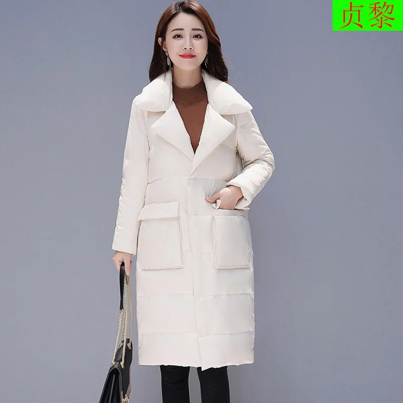 

2018 New Style WOMEN'S Dress Winter Korean-style Students Short Slim Fit Mid-length Thick down Cotton Clothes Coat Fashion