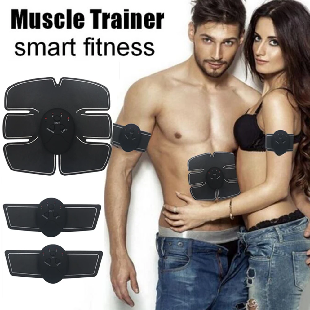 

Electric Muscle Stimulator Abdominal Stimulation Muscle Exerciser Training Body Slimming Machine Fat Burning Fitness Massage