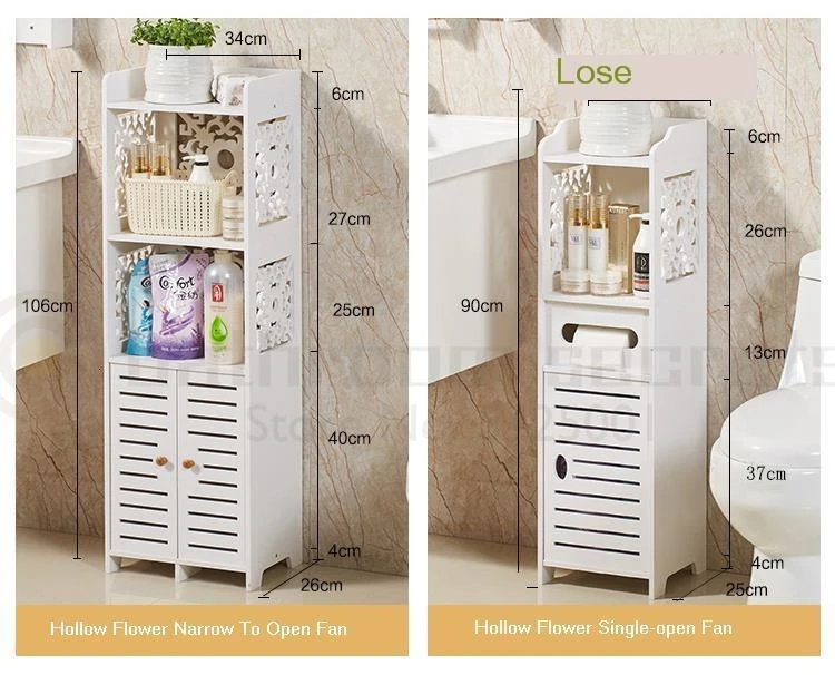 Bathroom Shelf Floor-standing Bathroom Washbasin Toilet Multi-layer Shelf Bathroom Storage Cabinet Storage Shelf Storage Rack