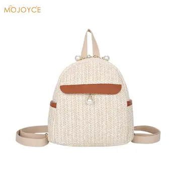 

Casual Backpack Girls Beach Straw Woven School Book Women Fashion Rucksack Bags for Children Outdoor School Accessories