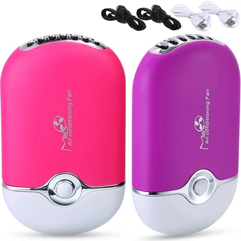 

2 Pieces Eyelashes Dryer Fan Mini Portable Fan USB Blower Air Conditioning Fan Dry Fan Tool for Eyelash Extension