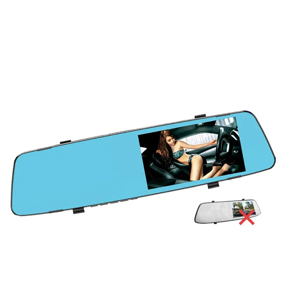 

4.39 Inch Rear View Mirror Driving Recorder High Definition Night Vision Double Lens Reversing Image Driving Recorder