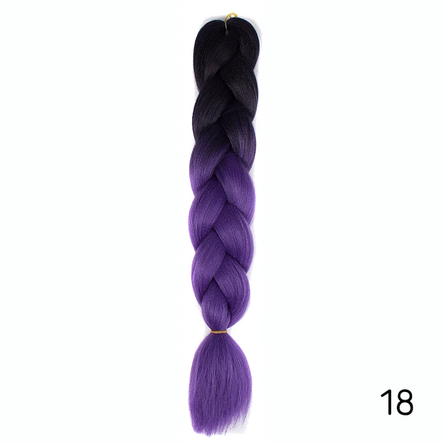 Hair Braid Synthetic Jumbo False Braid Pre Stretched Afro Wholesale Ombre Braiding Hair Extensions  Color Dreadlocks #99