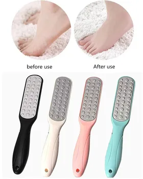 

High Quality 1pc Stainless Steel Double Side Foot File Hard Dead Skin Callus Remover Professional Pedicure Care Tool 23*3.7cm
