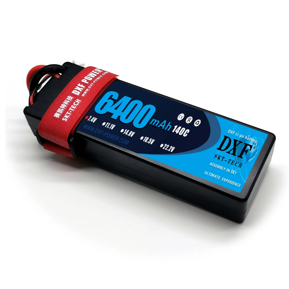 DXF 2S 7.4V 6400mAh 140C Hardcase Lipo