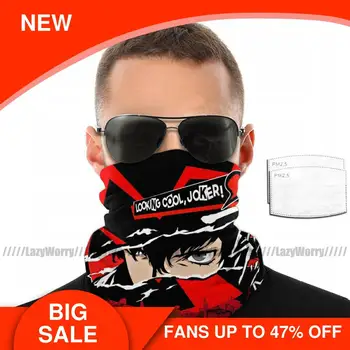 

Persona 5 Joker Mouth Face Mask Persona 5 Joker Facial Mask Cool Polyester for Adult with 2 Filters Mask