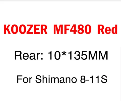 KOOZER MF480 ступица 6 подшипников 24 т трещотка 32 отверстия быстрый выпуск через ось горный велосипед Массажер для 8-11S XD100* 135 142*12 мм - Цвет: Red 10x135mm