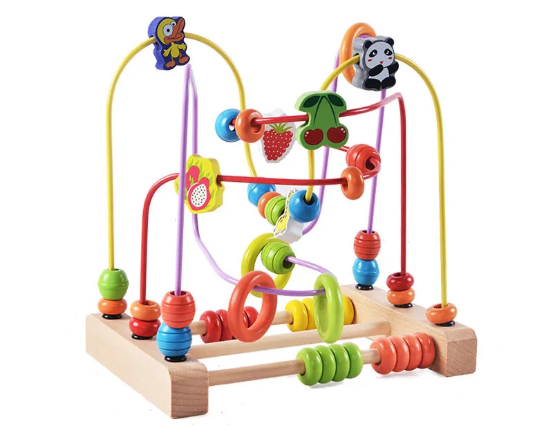 

Large Size Building Blocks Beaded Bracelet Bead-stringing Toy 1-2-3 a Year of Age GIRL'S And BOY'S Infants Children'S Educationa