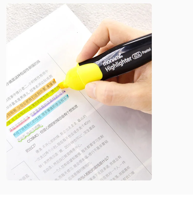 JIANWU 1 шт. Makaron креативное моделирование флуоресцентная ручка пуля журнал части мягкий цвет хайлайтер школьные принадлежности кавайи