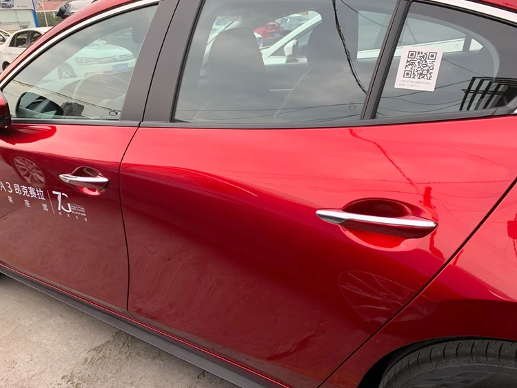 KOUVI 4 шт. ABS хромированные дверные ручки крышки протектор крышки литья автомобильные аксессуары для Mazda 3